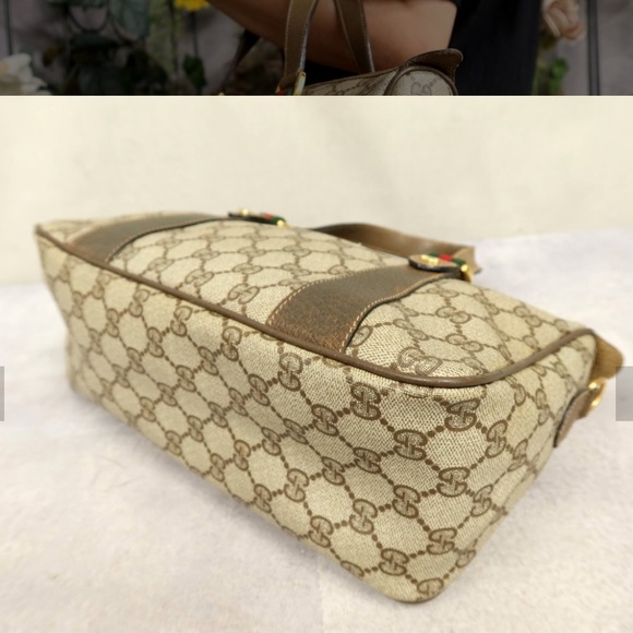 Gucci Beige and Dark Brown Shoulder Bag - Picture 7 of 11